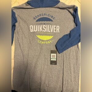 Quicksilver, long sleeve T-shirt with hoodie
